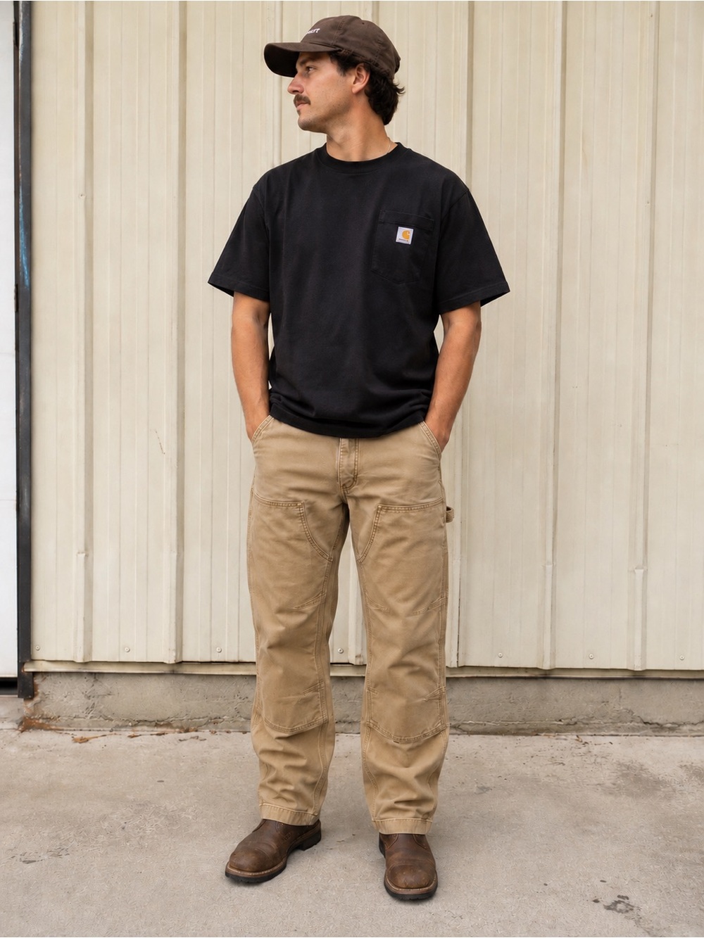 Carhartt Double Knee Relaxed Fit Work Pants – 32x30 – Tan/Khaki – Rugged Utility - Picture 2 of 13